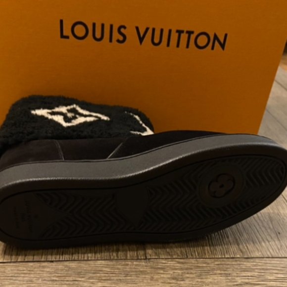 NEW LOUIS VUITTON SNOWDROP FLAT ANKLE BOOT SZ39/9 - Picture 9 of 11